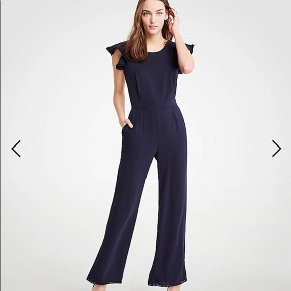 navy jumpsuit with sleeves